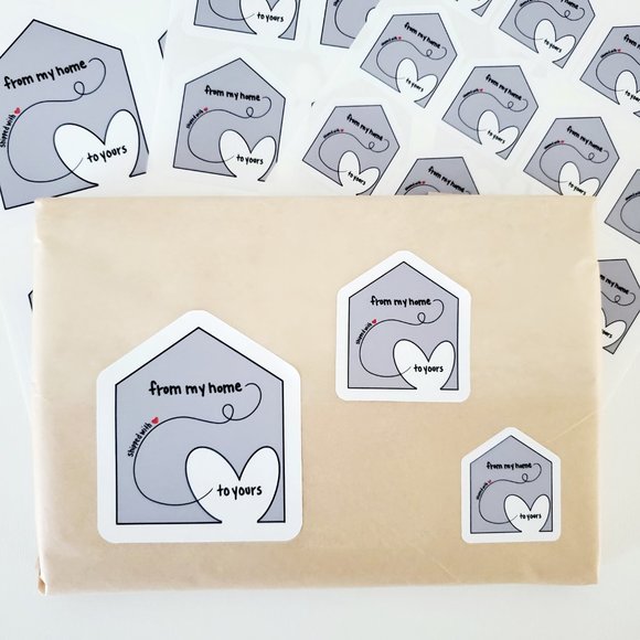 LB065 STICKERS Custom Poshmark Stickers Shipped with Love Shipping Supplies Mail - Picture 7 of 9